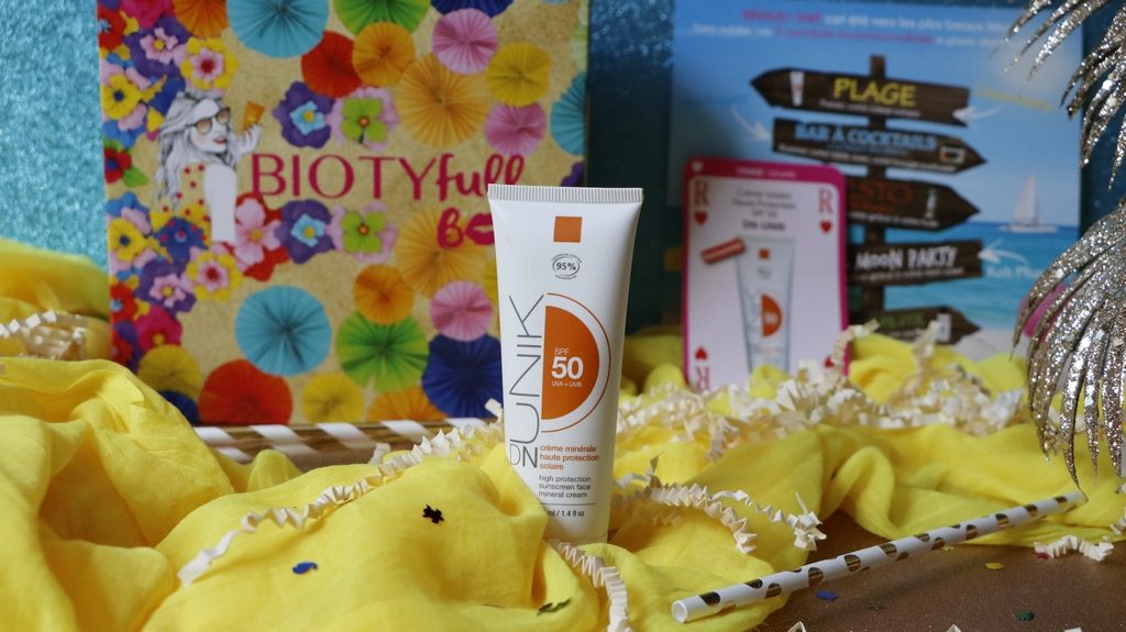 DN UNIK crème solaire Bio Biotyfull Box Juillet ensoleillée