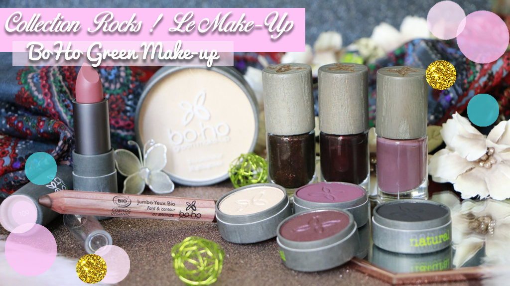 boho green makeup collection rocks